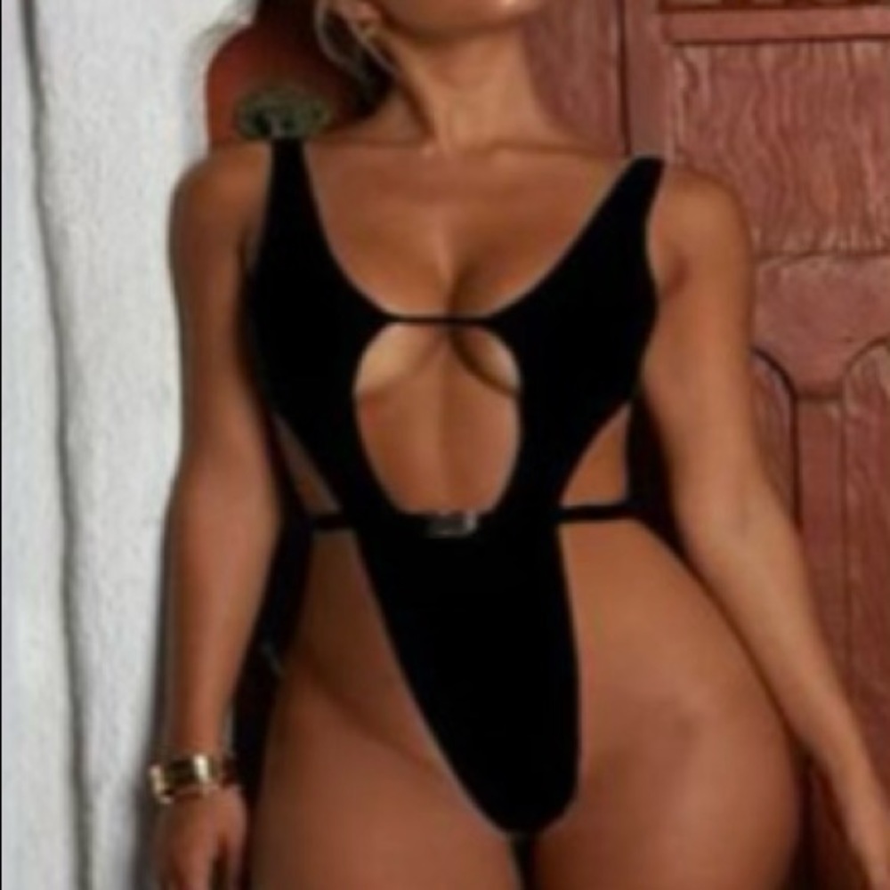 One piece thong bikini